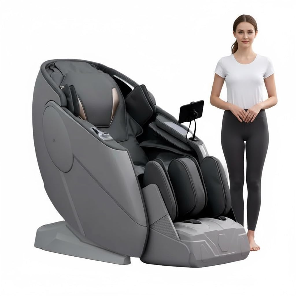 Well More Z91 Full Body Massage Chair Automatic Leg Extension with Touch Screen Remote with 1 Year Warranty