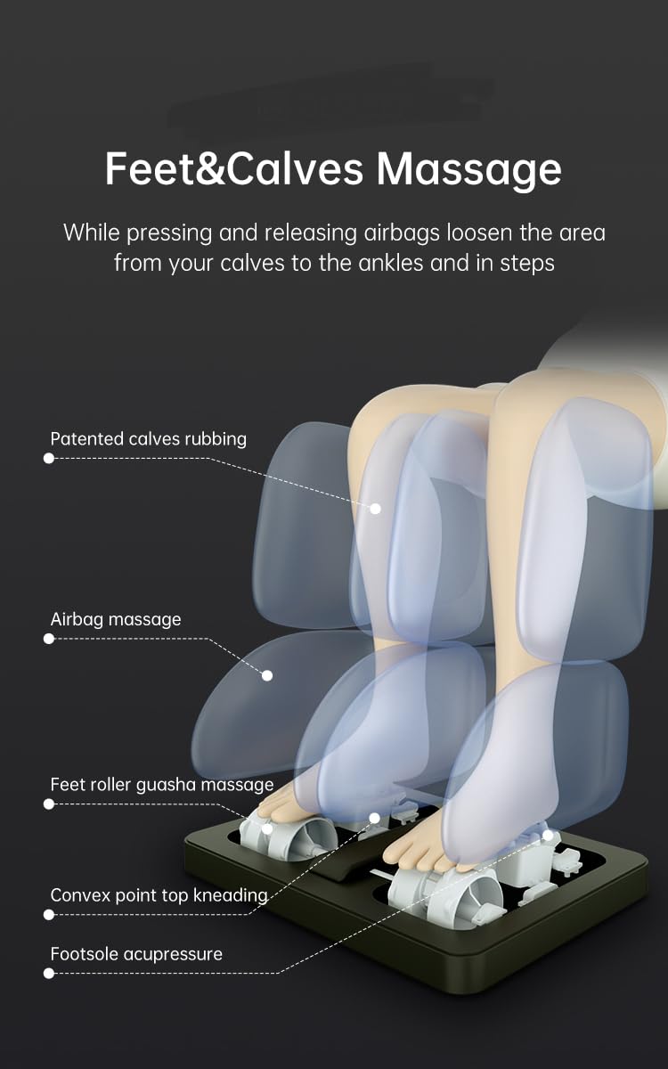 WELL MORE Z100 Faux Leather  Zero Gravity Massage Chair with Bluetooth & 48 Rollers 2 YEAR WARRANTY