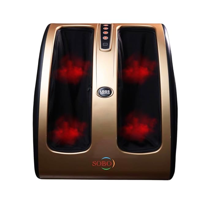 WELL MORE  Leg Massager Full Body Massage With Heat Vibration And Air Adjustable With 2 Year Warranty